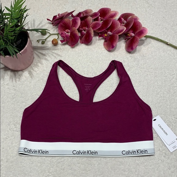 Calvin Klein Other - 🌸 Calvin Klein logo cotton bralette size XL